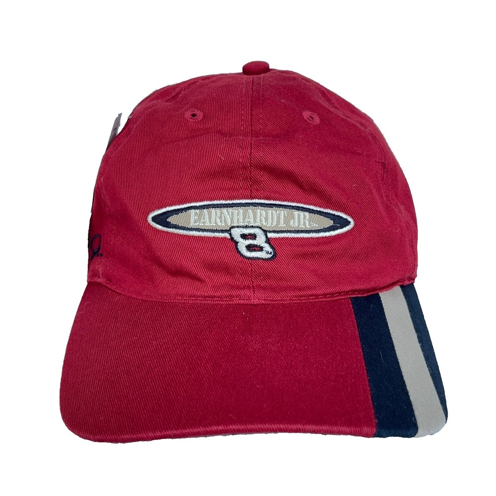 Vintage Dale Earnhardt Jr Hat Cap Strap Back Budweiser Nascar Racing Y2K BUD NOS - Picture 3 of 10